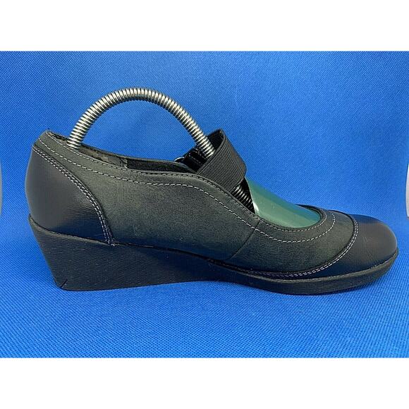 SKECHERS Mary Janes Brown Slip-On Comfort Wedge Heel SN 46628 Women's Size 9 - Picture 4 of 12